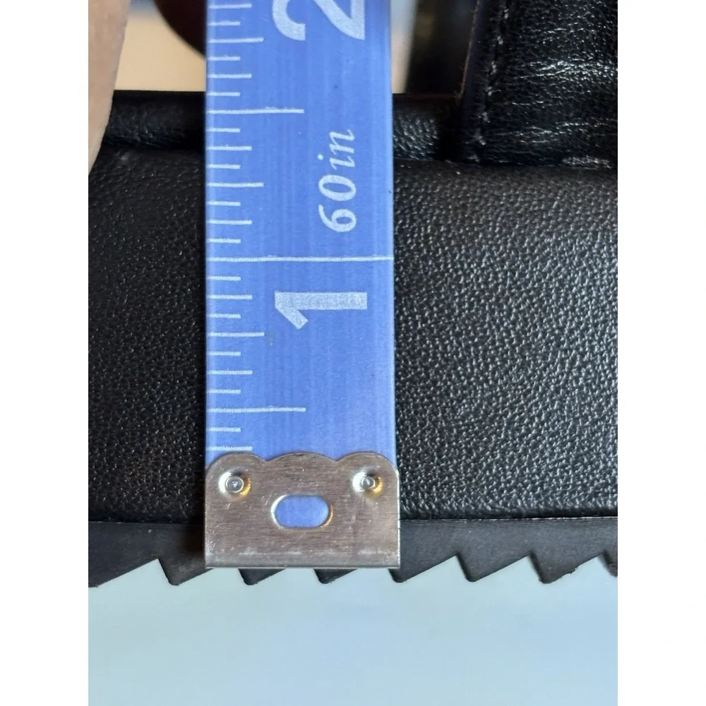 Worthington Black‎ Braided Strap Open Toe Sandle Buckle 1.5
